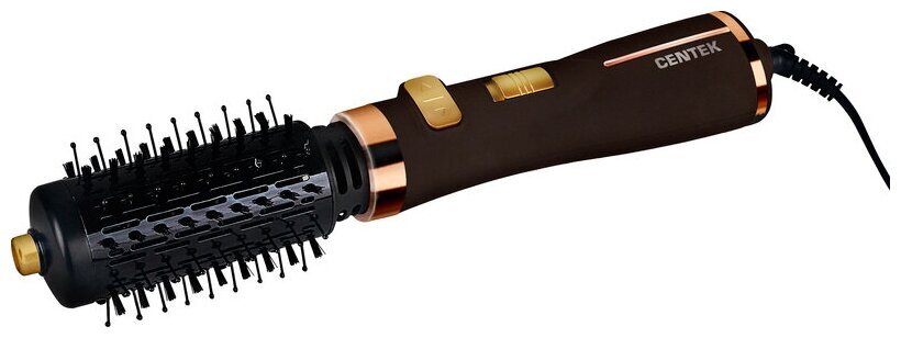 Фен-щетка Centek CT-2061 черно-золотая