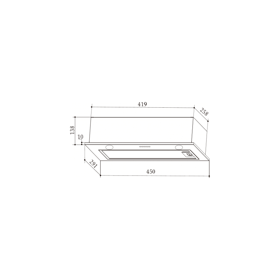 Вытяжка Weissgauff BOX 452 White