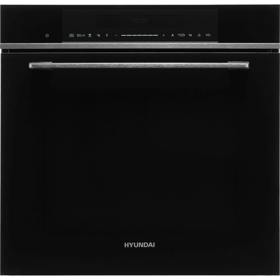 Духовой шкаф Hyundai HMEO 6780 DX черное стекло/серебристый