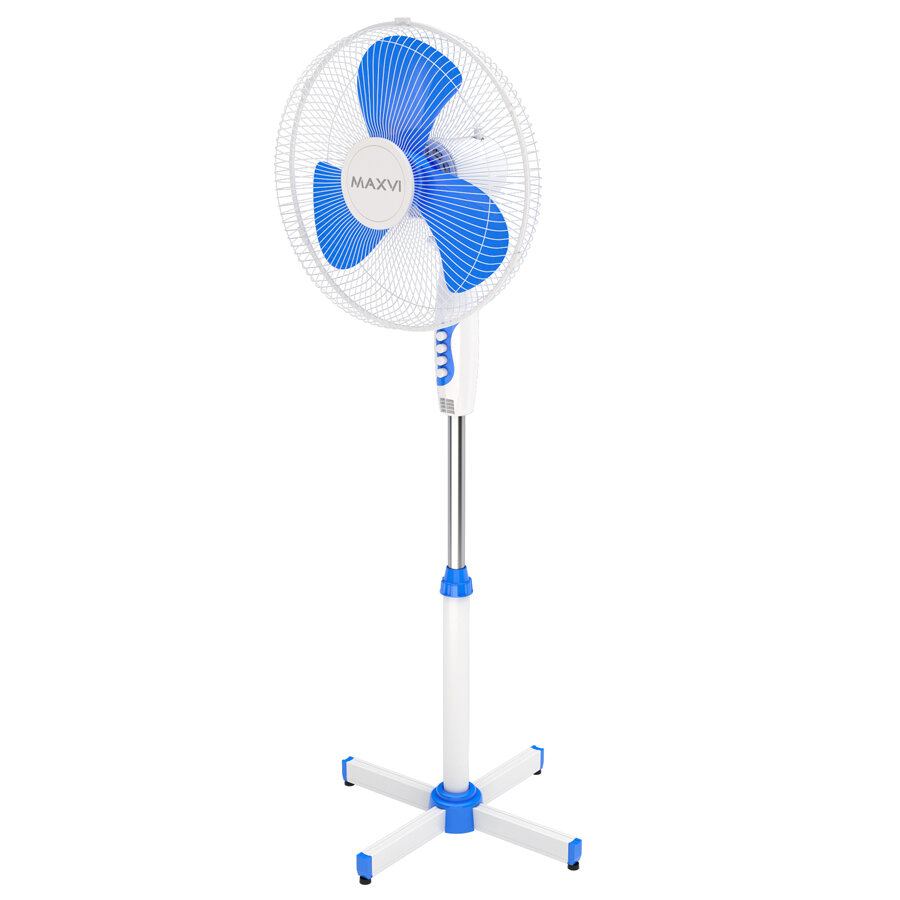 Вентилятор Maxvi FS1645 white-blue