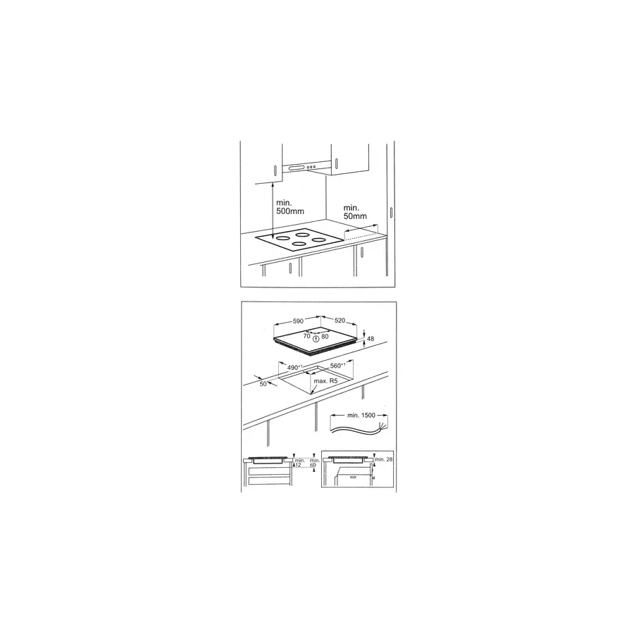 Варочная поверхность индукционная Electrolux LIB60424CK черный
