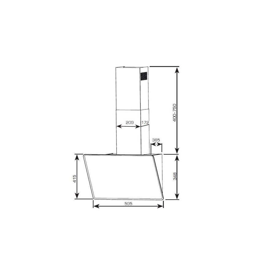 Вытяжка Centek CT-1829-60 White