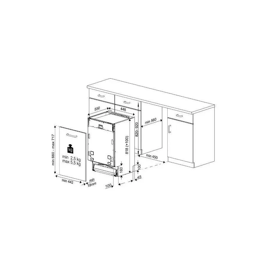 Встраиваемая посудомоечная машина Indesit DIS 1C59