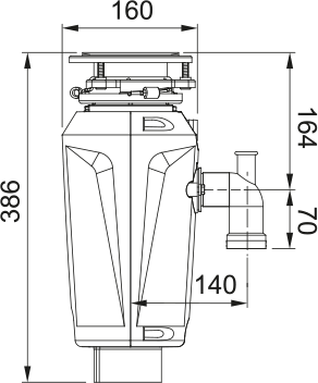 Измельчитель пищевых отходов FRANKE Slim 75 (134.0715.096)