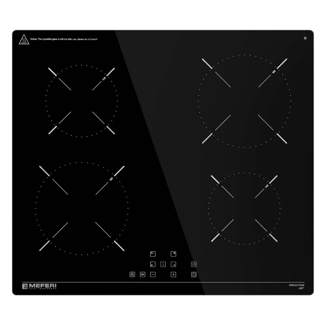 Варочная поверхность Meferi MIH604BK Light
