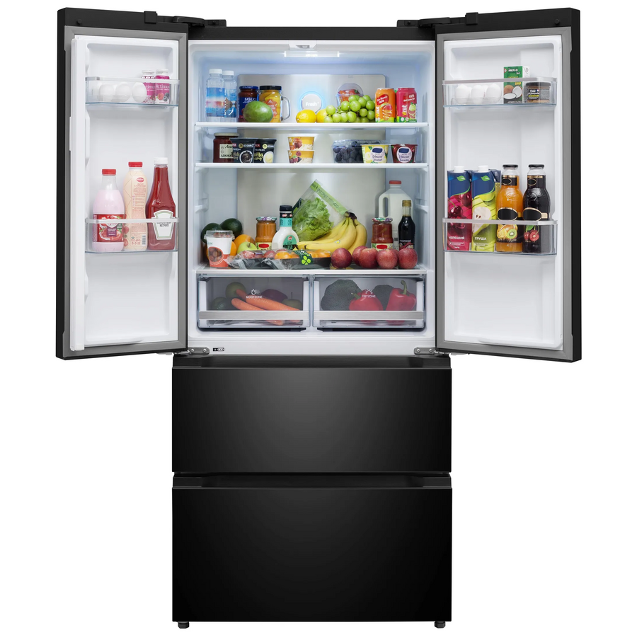Холодильник MEFERI MFR83Black IX Total no frost french door comfort