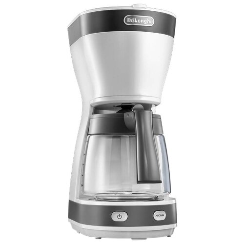 Кофеварка капельная Delonghi ICM16210.WS 600Вт белый/серебристый