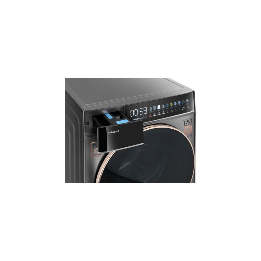 Стиральная машина Weissgauff WMD 58411 Direct Drive Inverter Premium Steam Grey