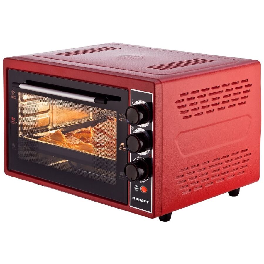Мини-печь Kraft KF-MO3804KR красный