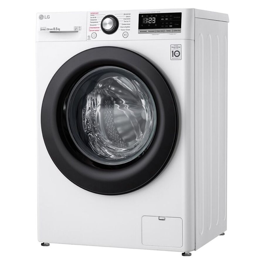 Стиральная машина LG F2V3GS6W класс: A загр.фронтальная макс.:8.5кг белый инвертер