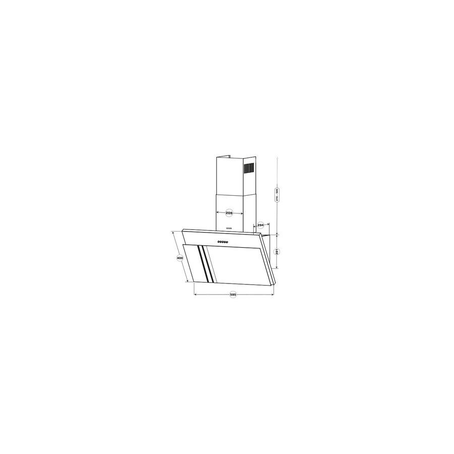 Вытяжка Centek CT-1826-60 White