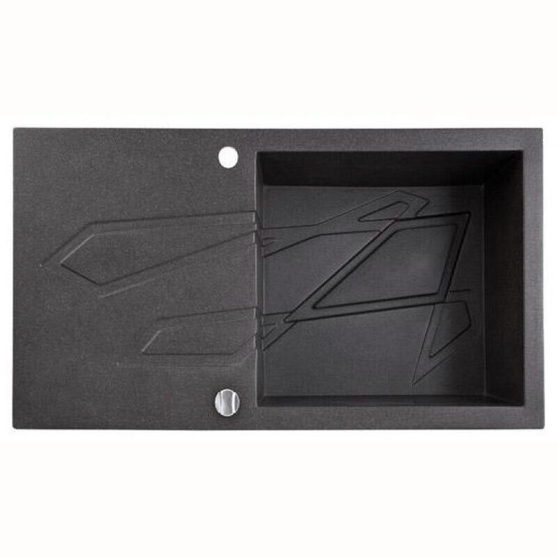 Кухонная мойка Marmorin Forn 450 113 002 Grafit гранит,чаша+сушка (1b1d R) 1000х500х225