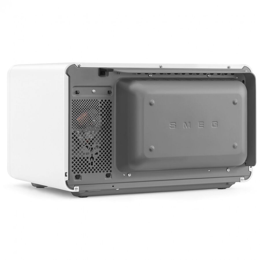 Микроволновая печь SMEG MOC02WHMEU отдельностоящая, объем 27л, 9 функции приготовления, аэрогриль, 25 автоматических программ, быстрый старт