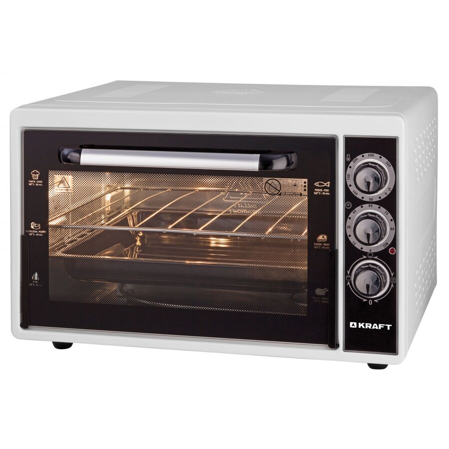 Мини печь Kraft KF-MO 3800W белая