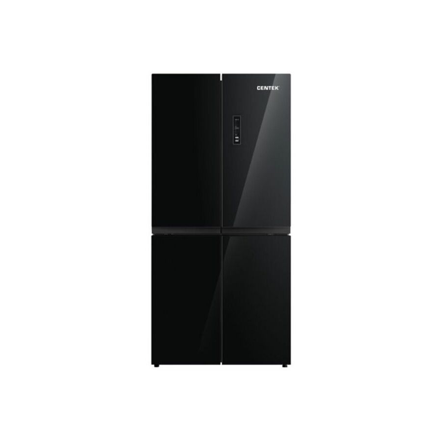 Холодильник Centek CT-1756 Black Glass Total NF <456л (153л/303л)> 65,5х83,3х177,5см, Стекло, 4 дв