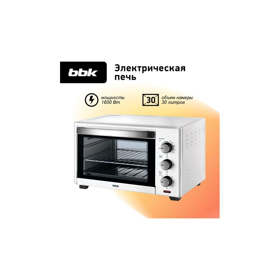 Мини-печь BBK OE3027M белый