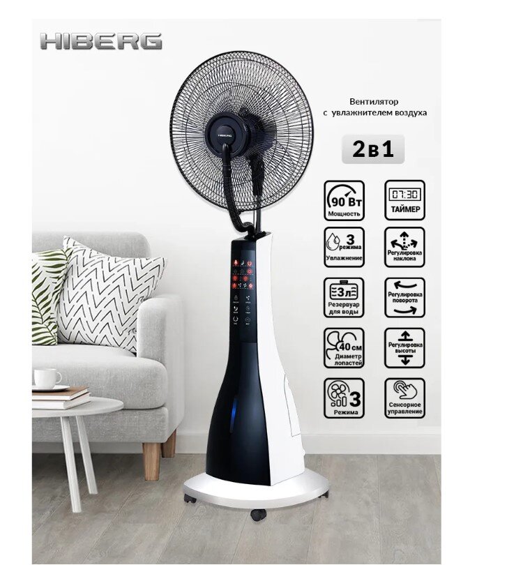 Вентилятор HIBERG FW 400 BW