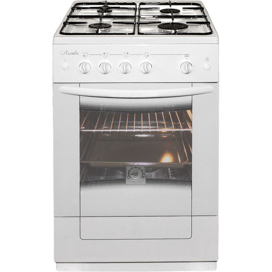 Плита Газовая Лысьва ГП 400 М2С-2у белый, 85x50x60см, 4 конфорки, объем духовки 60 л, газ-контроль, без крышки