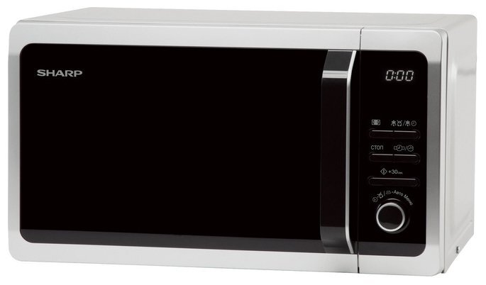 Микроволновая печь Sharp R-2852RSL серебристый/черный