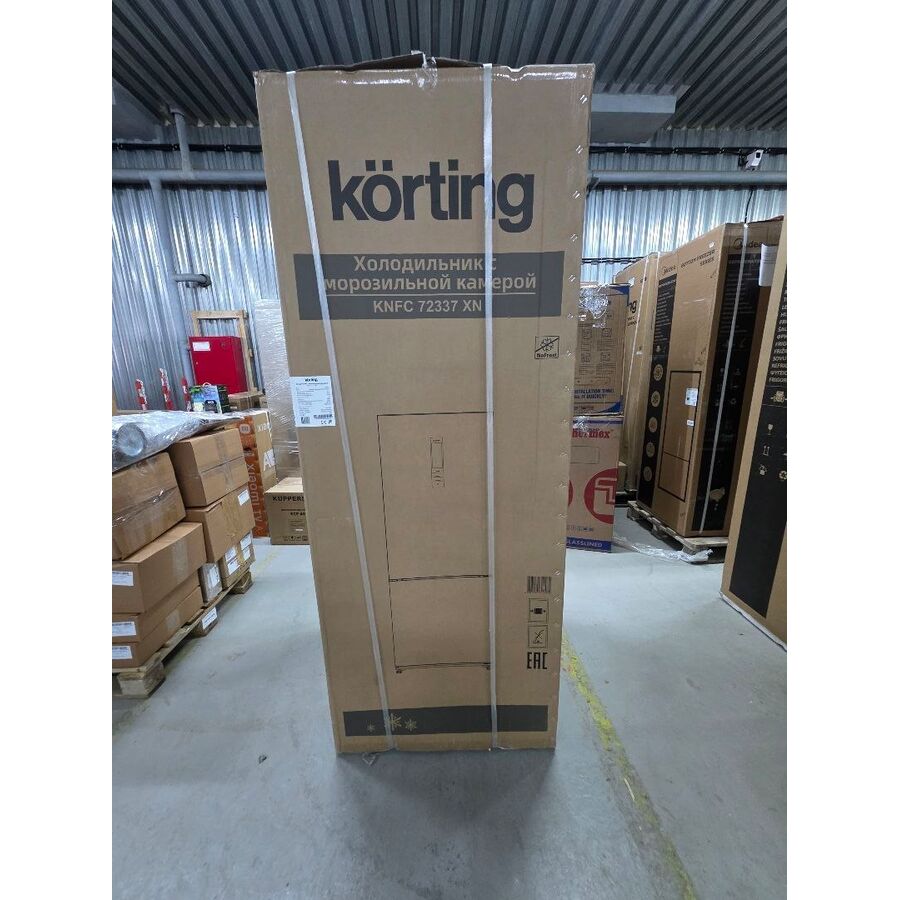 УЦ Холодильник Korting KNFC 72337 XN (плохая упаковка, вмятина на корпусе)