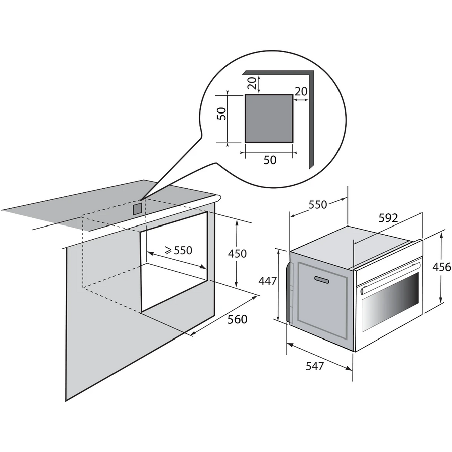 Встраиваемая микроволновая печь Brandt BKC7153BB