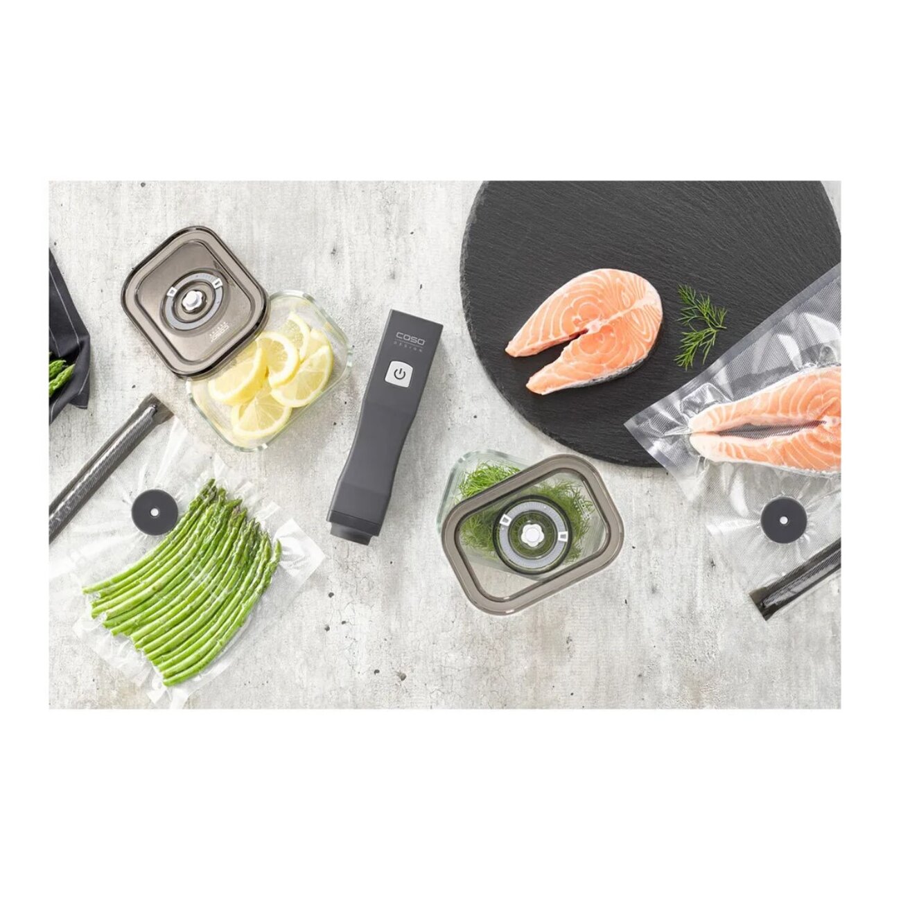 Вакууматор с аксессуарами CASO Vacu OneTouch Eco-Set