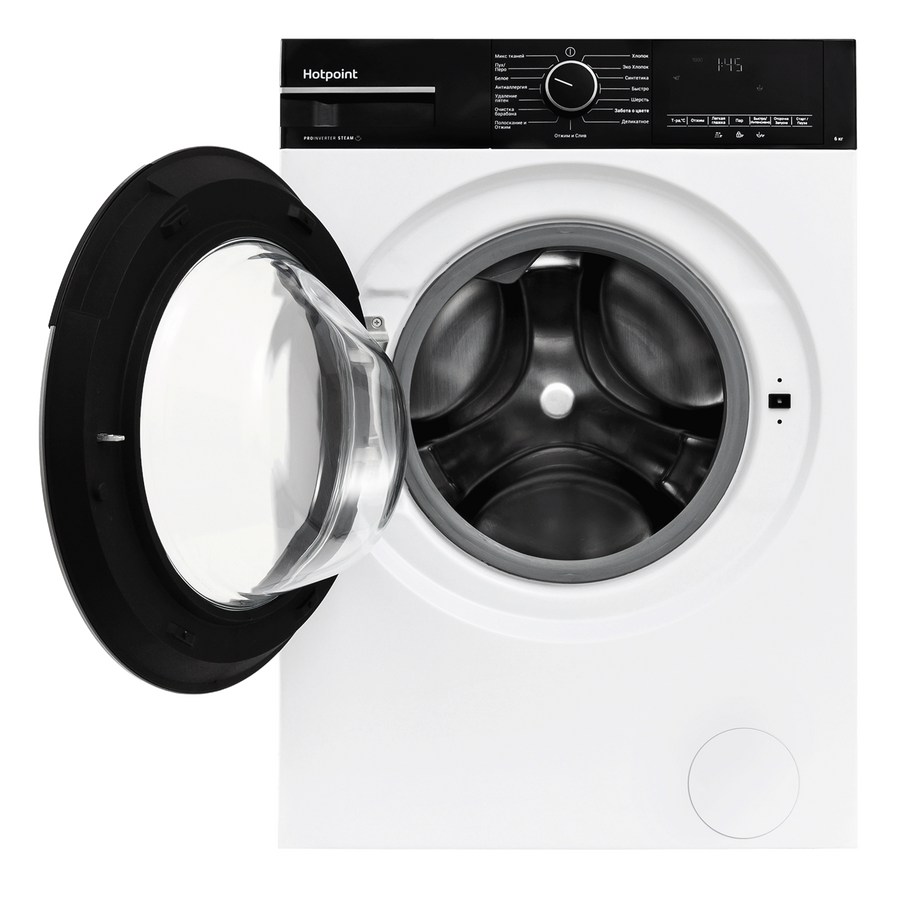 Стиральная машина Hotpoint WSH 6090 VBB класс: A загр.фронтальная макс.:6кг белый инвертер