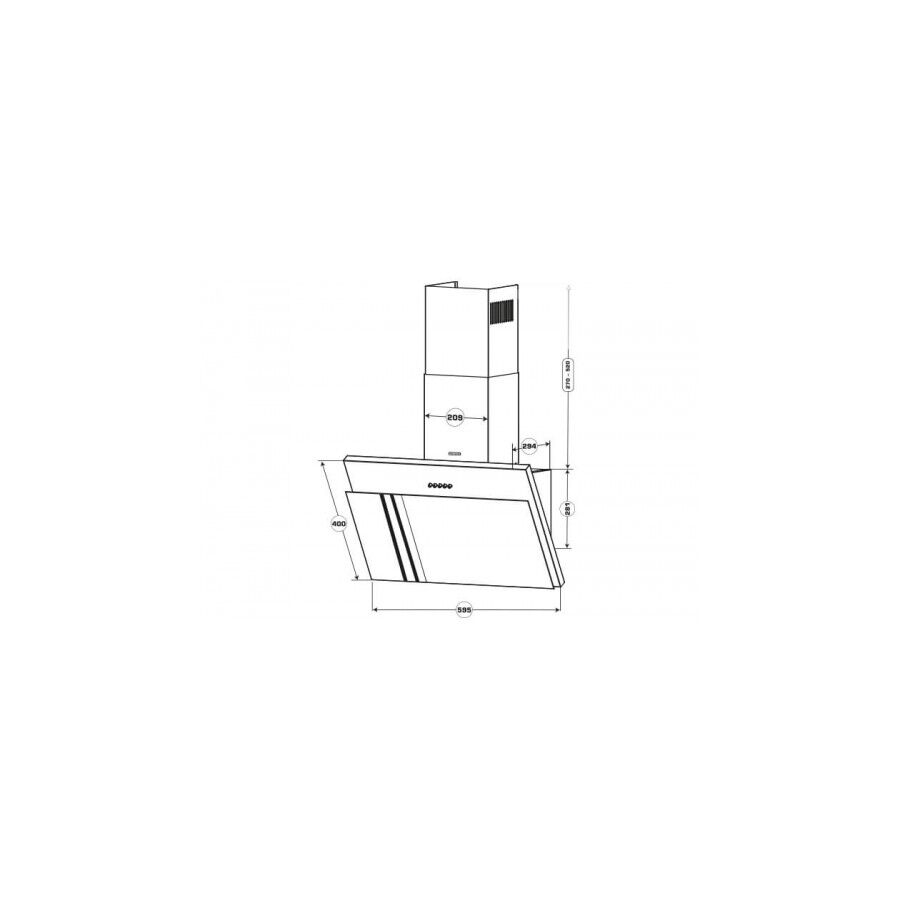 Вытяжка Centek CT-1826-60 Black