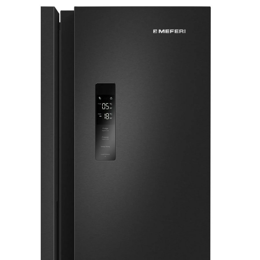 Холодильник MEFERI MFR83Black IX Total No Frost Side By Side Comfort