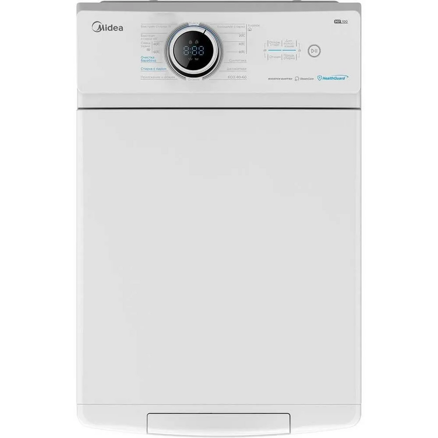Стиральная машина вертикальная Midea MF100T80BS/W-RU