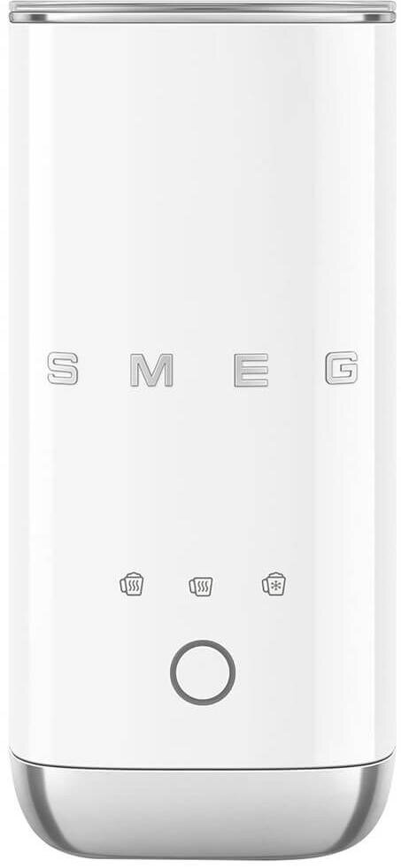 Вспениватель молока Smeg MFF02WHEU стиль 50-х гг, мощность 500Вт, холодная/горячая пена, автоматическое отключение, кнопочное управление