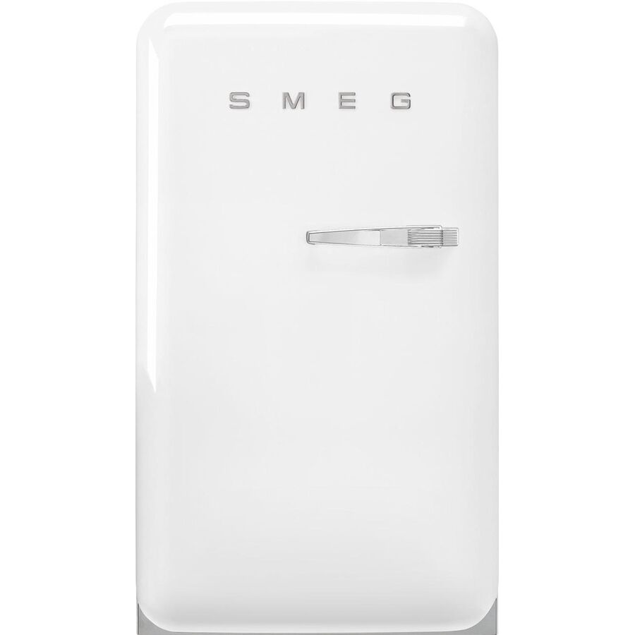Холодильник SMEG FAB10LWH6 отдельностоящий, стиль 50-х, однокамерный, внутренняя морозильная камера, объем 122л, стандартный компрессор