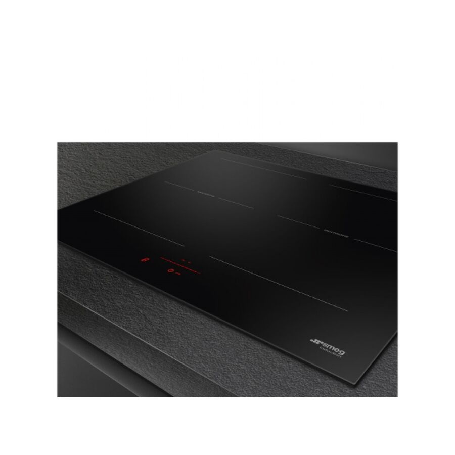 Варочная поверхность Smeg SI2M5643D1 60см, 4 конфорки, 17 уровней мощности, 2 гибкие зоны, таймер, пауза, автоматическое определение посуды