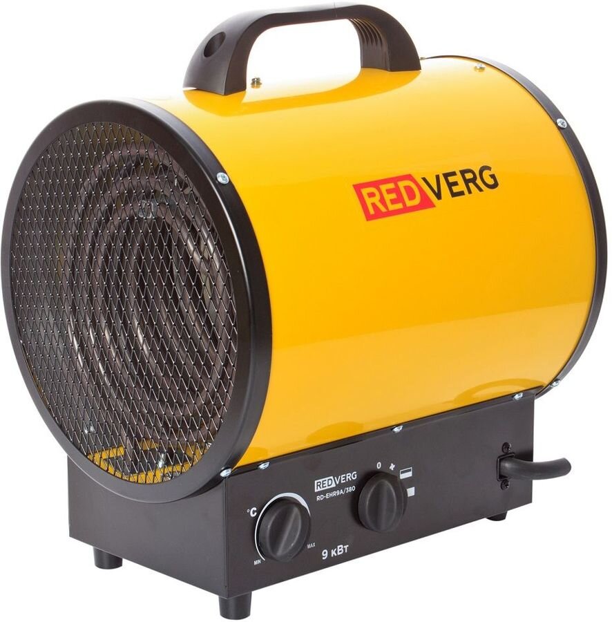 Тепловая пушка электрическая RedVerg RD-EHR9A/380 желтый/черный
