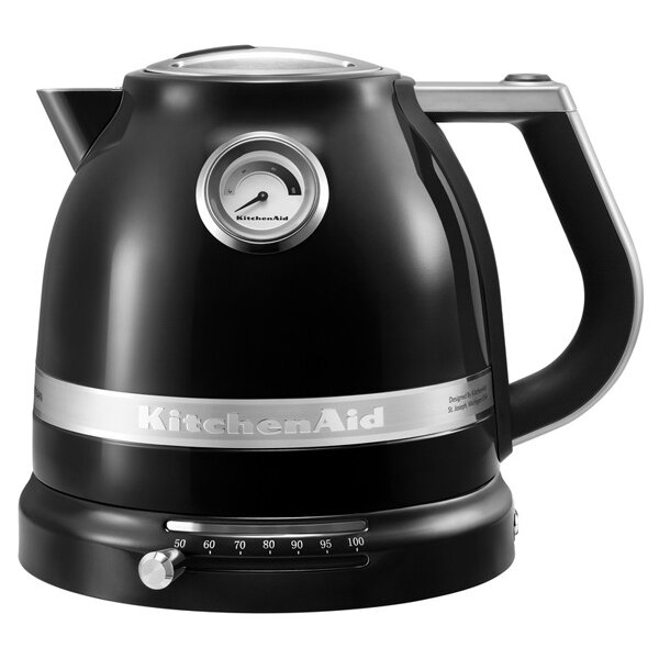Чайник электрический KitchenAid 5KEK1522EOB черный матовый/серебристый