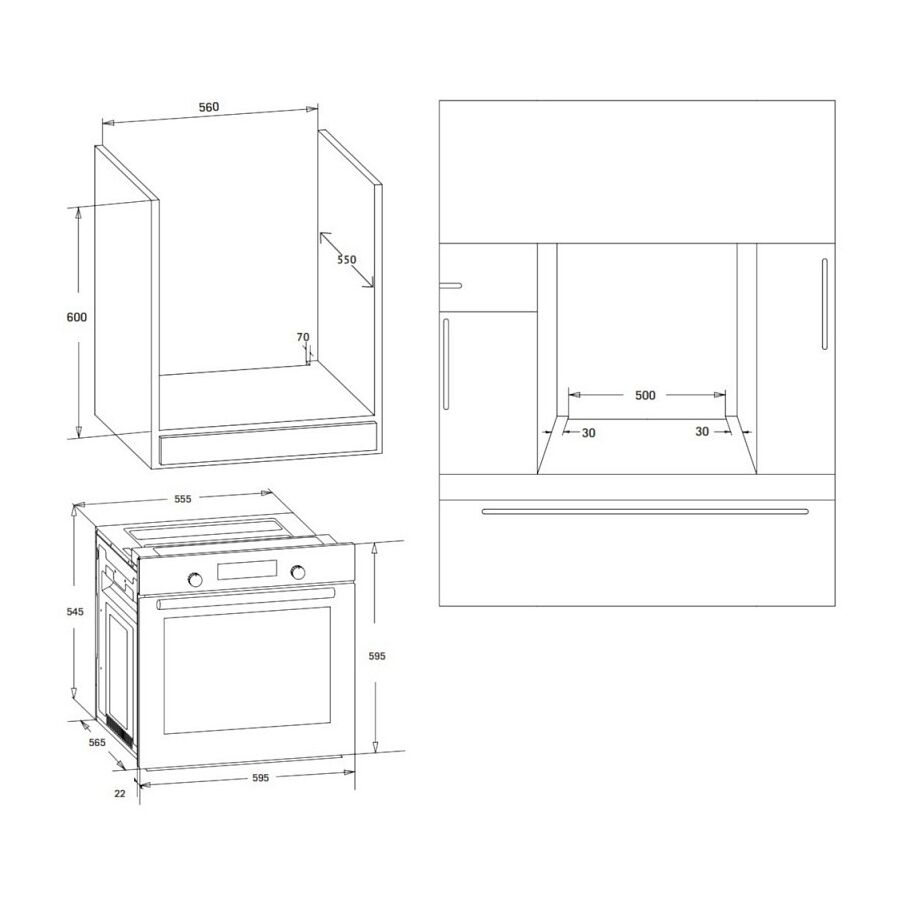 Духовой шкаф KORTING OKB 370 CMB