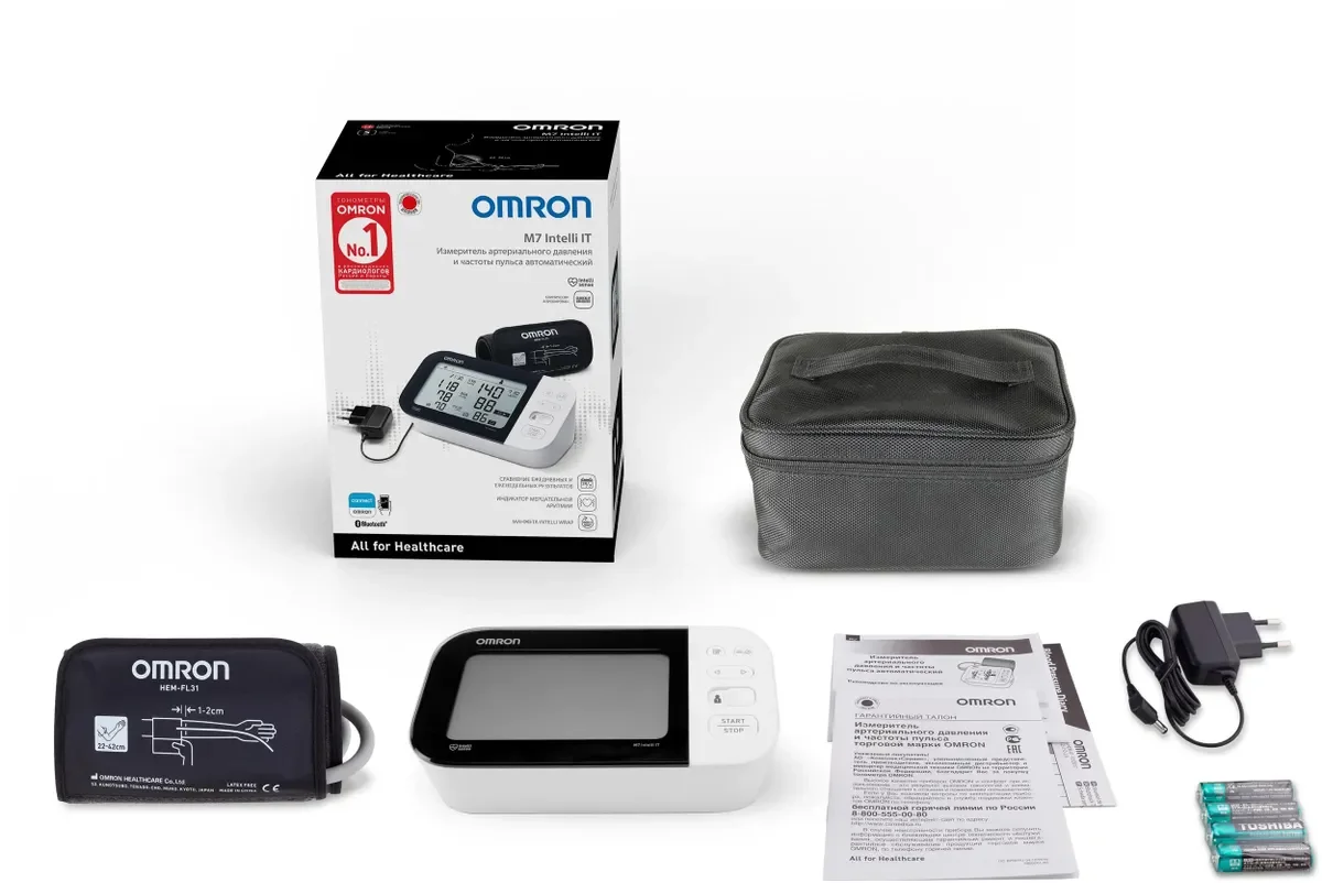 Тонометр автоматический Omron M7 Intelli IT (HEM-7361T-ALRU)