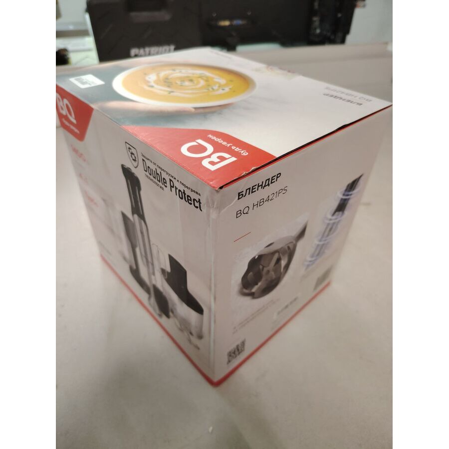 УЦ Блендер BQ HB421PS Steel-Black (плохая упаковка, трещина на резервауре измеьчителя)