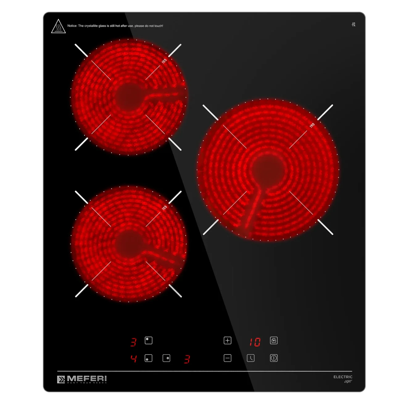 Варочная поверхность Meferi MEH453BK Light
