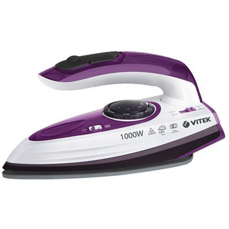 Утюг дорожный Vitek VT-8305 1000Вт белый/фиолетовый