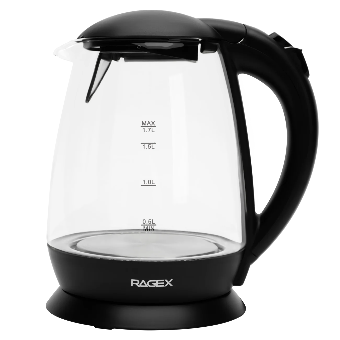 Электрический чайник RAGEX R2401, 1.7 л., 2200 Вт черный