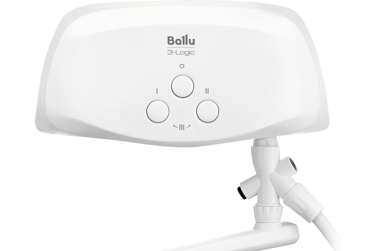 Водонагреватель проточный Ballu 3-Logic TS (6,5 kW) - кран+душ