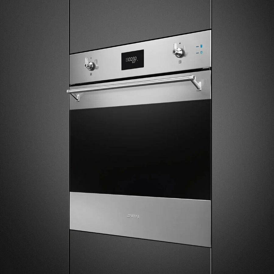 Духовой шкаф SMEG SOP6301S2X Classica многофункциональный с пиролизом и пароувлажнением, 60см, 11 функций, нерж