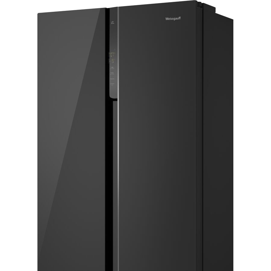Холодильник Weissgauff WSBS 500 Inverter NoFrost Black Glass