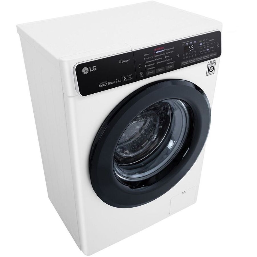 Стиральная машина LG F2H5HS6W 60x45x85 см :A фронт. макс.:7кг белый 1200 об/мин, пар