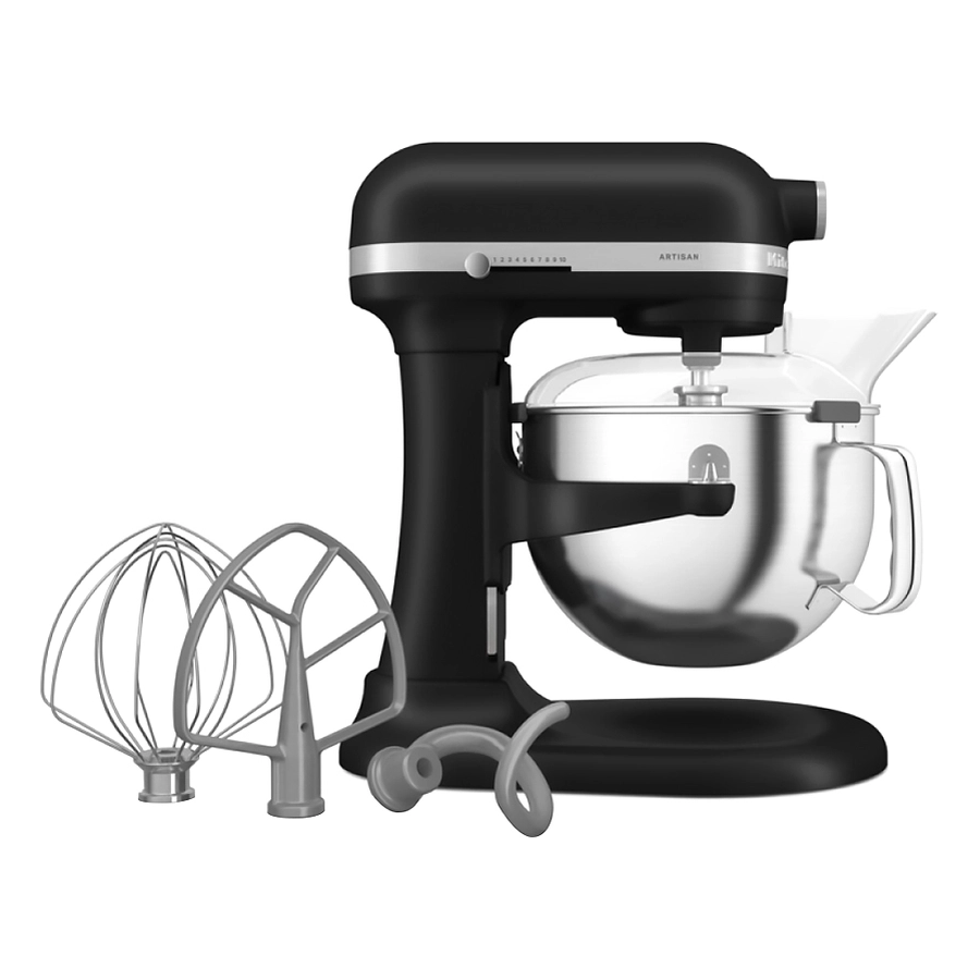 Миксер KitchenAid 5KSM60SPXEBM Artisan с откидным блоком 5.6л, черный матовый