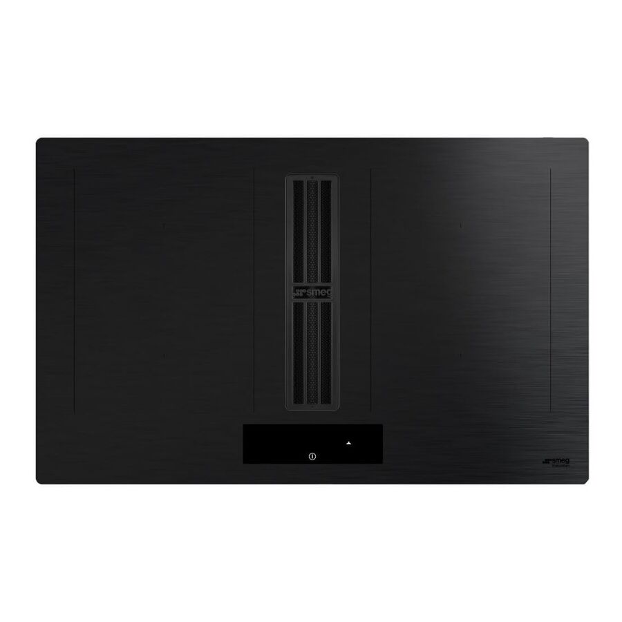 Варочная поверхность со встроенной вытяжкой Smeg HOBD382MB2 83см, индукция, слайдерное управление, 4 зоны нагрева, 9 уровней мощности