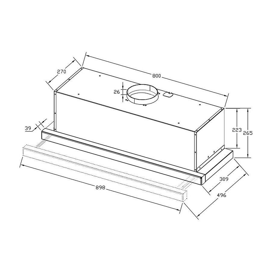 Вытяжка Korting KHP 9815 GW