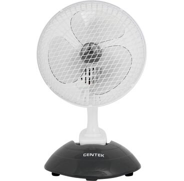 Вентилятор настольный Centek CT-5003 Gray 20Вт, металл. решетка, 19см, клипса