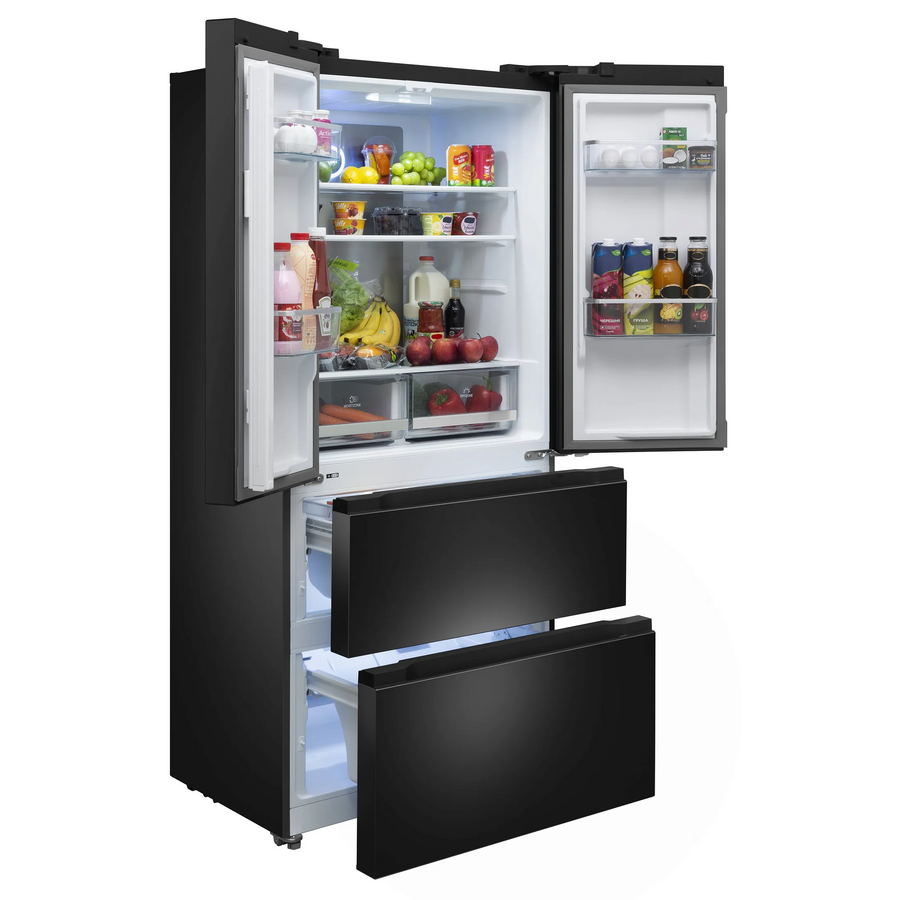 Холодильник MEFERI MFR83Black IX Total no frost french door comfort